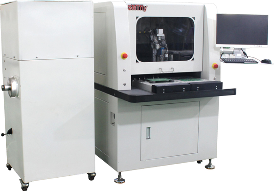 Dispositivo del router del PWB Depaneling de la industria de 60000RPM FR4, separador del PWB