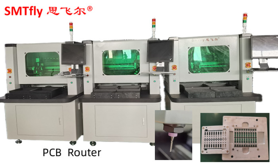PWB dual del CNC del router del puesto de trabajo de 4.2KW L450mm/máquina del router del PWB Depaneling