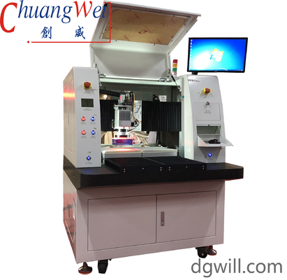 15W Máquina de desinstalación de PCB con láser Mesa doble Máquina de láseres UV de estado sólido fuera de línea