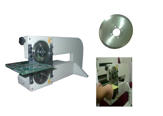 Máquina de separación de PCB de hoja circular motorizada para ensamblaje SMT PCBA de alta eficiencia