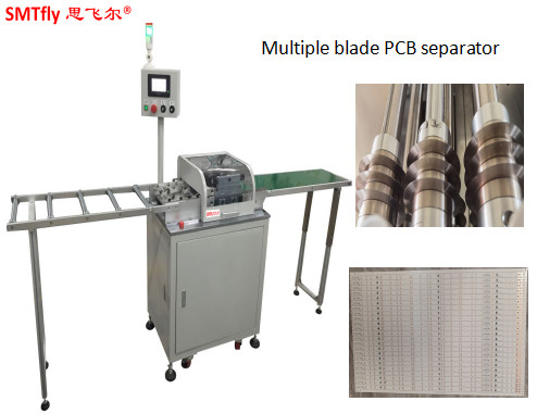 cortador de aluminio del tablero de la máquina/PWB del PWB Depaneling de 220mm/S W10mm