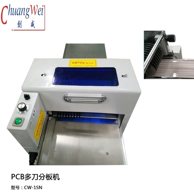 LED Strip MCPCB 400 mm / s Máquina de desinstalación de PCB 9 pares de cuchillas de corte