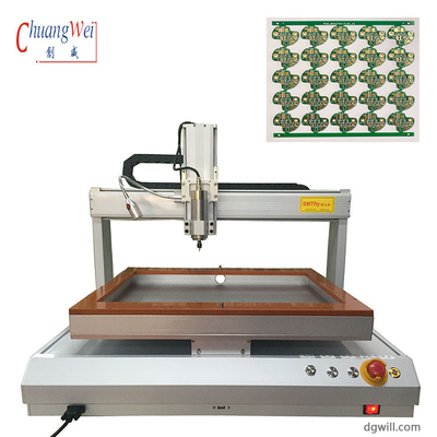Máquina de enrutador de PCB de banco único de escritorio con velocidad de posicionamiento de 500 mm/s y alta rigidez