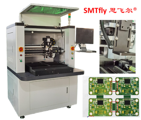 Máquina de enrutador de PCB con intercambiador deslizante de dos vías y herramienta de separador automático